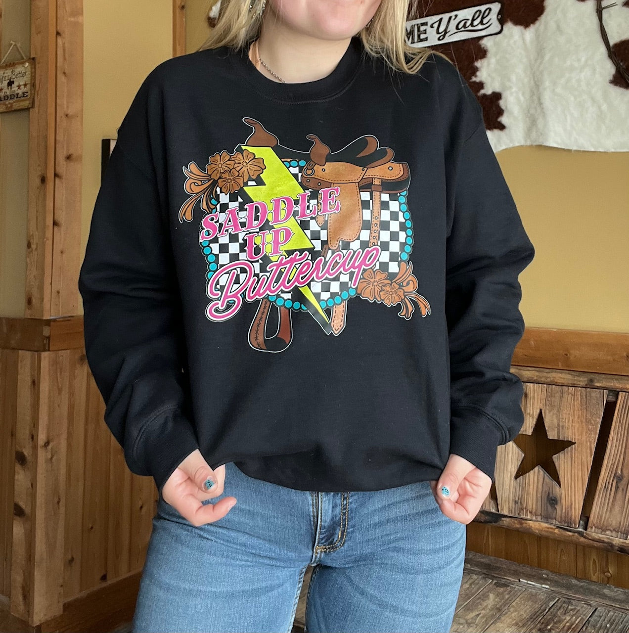 Saddle up sweatshirt