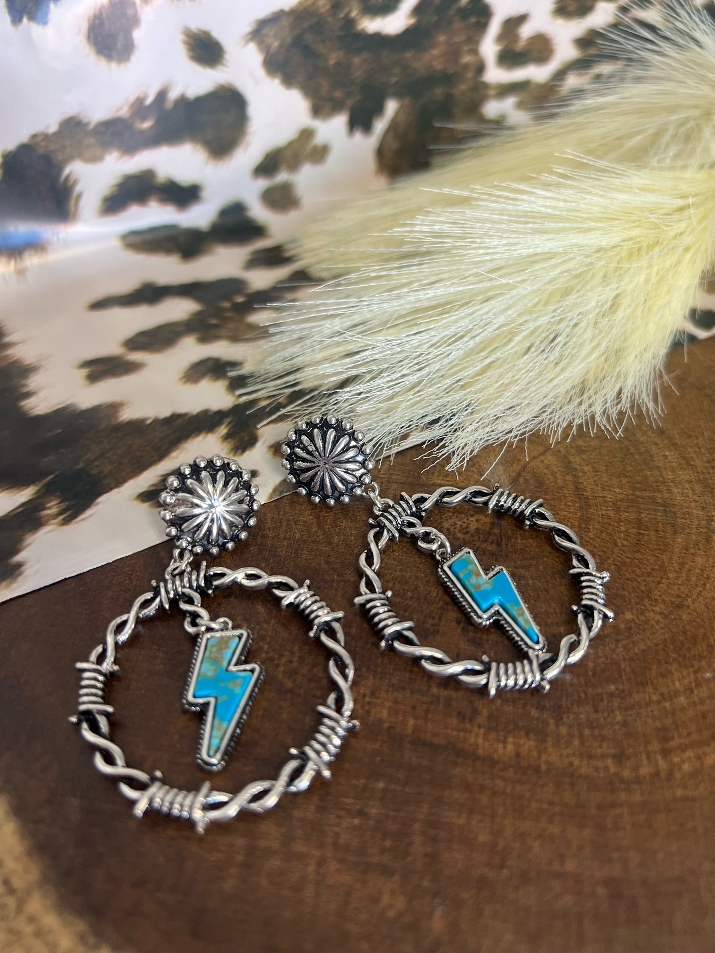 Barbwire Halo Earrings