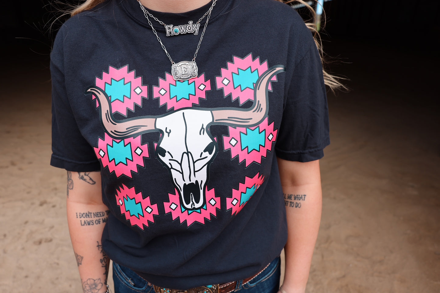 Buckle initial necklace