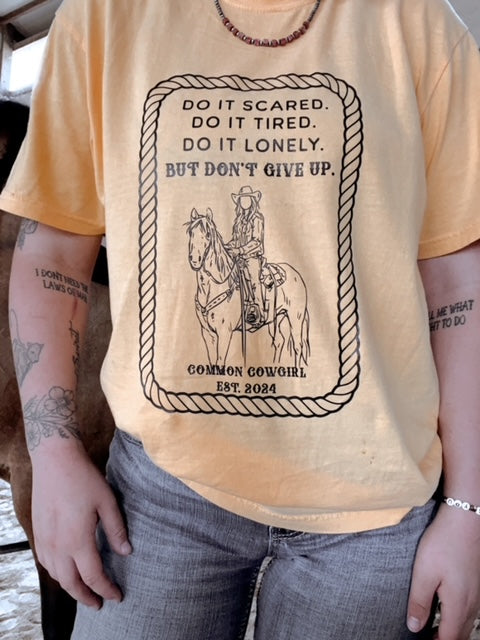 Don't give up tee